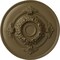 Ekena Millwork Monique Ceiling Medallion (Fits Canopies up to 3 3/4"), Hnd-Painted Mississippi Mud, 13 3/4"OD x 1"P CM13MOMMF - alternate 1